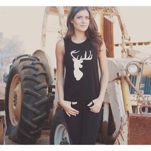 License to Boot deer silhouette tank